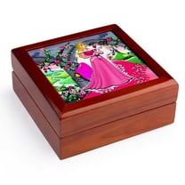 3dRose, Beautiful Princess, Jewelry Box 5.5x5.5 inch with 4 inch tile