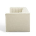 thumbnail image 6 of Tufted Sofa, Fabric, Beige, Modern Contemporary Urban Design, Living Lounge Room Hotel Lobby Hospitality, 6 of 9