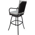 thumbnail image 2 of Outdoor or Indoor Extra Tall Bar Stool 34" Seat -Ofir Arms - Cream Fabric - Gray, 2 of 7