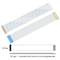 thumbnail image 3 of Uxcell FFC Cable 0.5mm Pitch 30 Pin 100mm Flat Ribbon Cable for LCD Screen B Type 2 Pack, 3 of 6