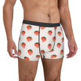 thumbnail image 5 of Men's Boxer Briefs, cartoon strawberry pattern Soft Comfy Mens Underwear Boxer Briefs Breathable With Widen Waist, 5 of 7