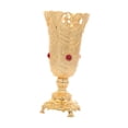 thumbnail image 3 of Florero dorado, florero decorativo elegante, regalos de inauguración de la casa, maceta, florero pequeño para flores, estantería, decoración del hogar, 3 of 9