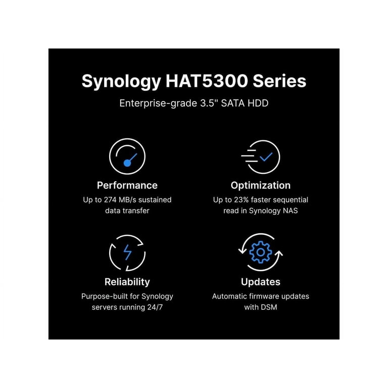Synology HAT5300 - hard drive - 16 TB - SATA 6Gb/s - HAT5300-16T - Internal Hard  Drives - CDW.ca