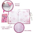thumbnail image 3 of Ginmlyda Secret Diary with Lock and Keys, Notebook Stationery Set Incl. Rosy Pink Princess Journal with Lock Memo pad 6 Colored Pen Ruler Sharpener Eraser for Learning Writing Drawing Gifts, 3 of 6