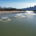 thumbnail image 3 of Half Off Ponds Floating Fountain, 1.5 HP, 12500 GPH, 200 ft Cord, 11 Patterns, Color Lights, 3 of 7