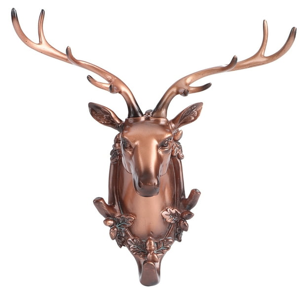 Deer Head Hook Hook Hanging Hook Towel Hook Wall Hook Rustic Wall Hanger Keys Hanger Livingroom Bathrooom For Office Home Antique Copper Walmart