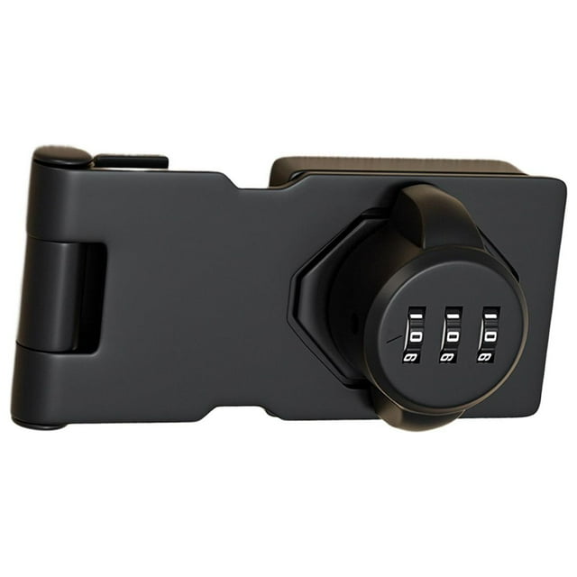Mechanical Password Door Lock Refrigerator Lock for Bathroom Outdoor Garage Black
