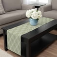 thumbnail image 4 of Sage Green Stripes Table Runner 36 Inches Long, Simple Geometric Modern Monochrome Kitchen Coffee Dining Table Decoration for Home Party Birthday Wedding Home Decor 13x36 Inches, 4 of 8