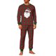 thumbnail image 2 of Pijama navideño para hombre, blusa y pantalones con estampado navideño a cuadros., 2 of 5