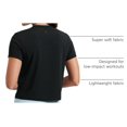 thumbnail image 4 of Remera CRZ YOGA Crop Top de Algodón Pima Cuello Alto Negra Talle M, 4 of 7