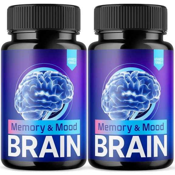 Memory and Mood Brain Advanced Formula Brain Support Pills Maximum Strength Supplement 120 Capsules