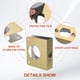 thumbnail image 3 of Placa de refuerzo para puerta Uxcell para puerta de 1-3/8" de grosor y cerradura de pomo de tamaño 4-1/2" 1-3/8"; 4-1/2" dorado, 3 of 6