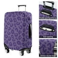 thumbnail image 5 of Purple Leopard Print Luggage Cover Fashion Suitcase Cover Baggage Covers Fit 25-28 Inch Luggage (Go Travel), 5 of 5
