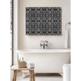 thumbnail image 6 of Black and White Wall Art for Living Room,Canvas Picture Wall Decor for Bathroom Bedroom,Modern Moroccan Geometric Abstract Art Painting Artwork for Office Kitchen Hallway Dining Room Decor 20"x24", 6 of 8