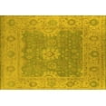thumbnail image 1 of Ahgly Company Machine Washable Indoor Rectangle Oriental Yellow Industrial Area Rugs, 6' x 9', 1 of 4