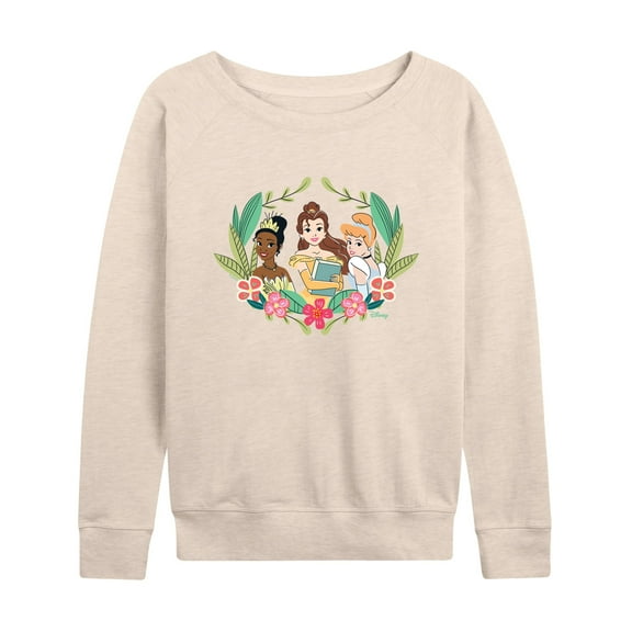 Disney - Belle Tiana Cinderella  - Women's Lightweight French Terry Long Sleeve Shirt