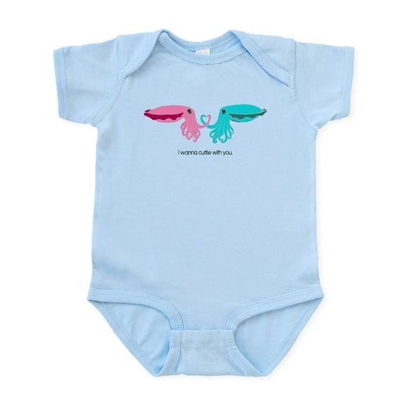 CafePress - Cuttle With You Body Suit - Baby Light Bodysuit, Size Newborn - 24 Months
