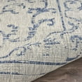thumbnail image 6 of 5â€™ x 8â€™ Blue Ornate Indoor Outdoor Area Rug, 6 of 9