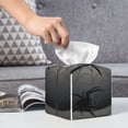 thumbnail image 6 of Yiaed Black Spiders Print Tissue Box Cover, PU Leather Decorative Organizer for Tabletop, Bathroom, Car, Office Creative Decorative, 6 of 7