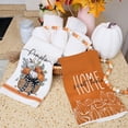 thumbnail image 4 of Fall Kitchen Towels for Fall Decor,Orange Pumpkin Basket Eucalyptus Leaves Autumn Dish Towels 18x26 Inch Set of 2,Farmhouse Home Thanksgiving Harvest Vintage Decorations, 4 of 6
