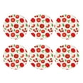 thumbnail image 2 of Disketp Fresh Red Tomato Funny Coasters,6 Pcs Leather Coasters With Holder, Perfect Housewarming Hostess Gifts,Protect Furniture From Water Marks Scratch And Damage, 2 of 9