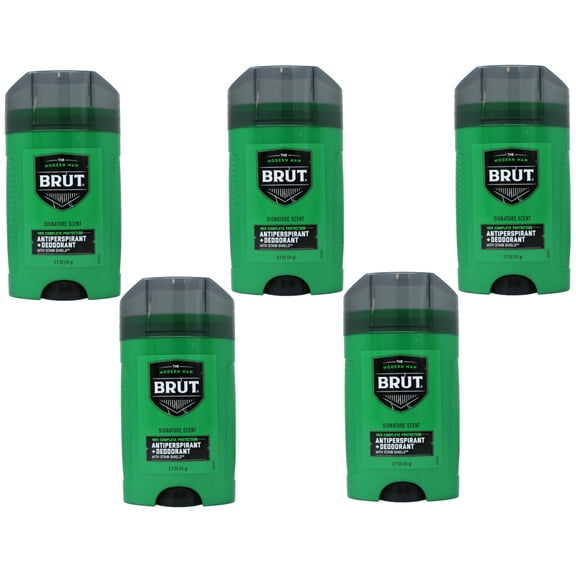 BRUT The Modern Man Antiperspirant   Deodorant With Stain Shield Signature Scent 2.7 oz - 5 Pack