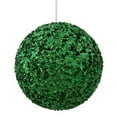 thumbnail image 2 of Vickerman 6" Red Sparkle Sequin Ball Kissing Ball Ornament, 2 of 2