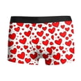 thumbnail image 4 of JHHLSF Men's Casual Briefs Breathable Underwear With Print For Valentine's Day Comfortable Elastic Waistband Soft Fabric Daily Wear Brick Red,XL, 4 of 4