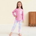 thumbnail image 6 of BLVB Boys Girls Fall Clothes Set Long Sleeve Tops T-Shirt and Jogger Pants Casual Outfits Loungewear for 5-14 Years Kids, 6 of 7