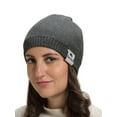 thumbnail image 2 of SnugZero Cotton Beanie Hats For Men & Women For All Season , Gray, 2 of 3