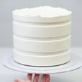 thumbnail image 2 of Lacupella 12 inch Cake Acrylic Buttercream Two Tone Stripe Contour Comb Set of 3 Double Sided for 6 Patterns - SET C, 2 of 8
