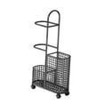 thumbnail image 1 of Almencla Garage Ball Storage Cart Corner Shelf Fitness Yoga Mat Storage Rack for Club Black, 1 of 7