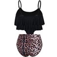 thumbnail image 4 of TIMIFIS Womens Tankini Swimsuits Ruffled Tank Top Tummy Control Floral Modest Swimwear High Waisted Bikini Two Piece Bathing Suits, 4 of 7