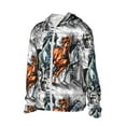 thumbnail image 2 of Fotbe Four Running Horses Men's Women's UPF 50+ Sun Protection Jacket Hooded Cooling Shirt with Pockets Hiking Outdoor Performance-X-Large, 2 of 9