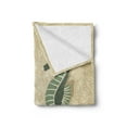 thumbnail image 2 of Seahorses Nautical Soft Flannel Fleece Throw Blanket, Graphic Colorful Beach Coral Reef Vintage Design Print, Cozy Plush for Indoor and Outdoor Use, 70" x 90", Forest Green Sand Brown, by Ambesonne, 2 of 5