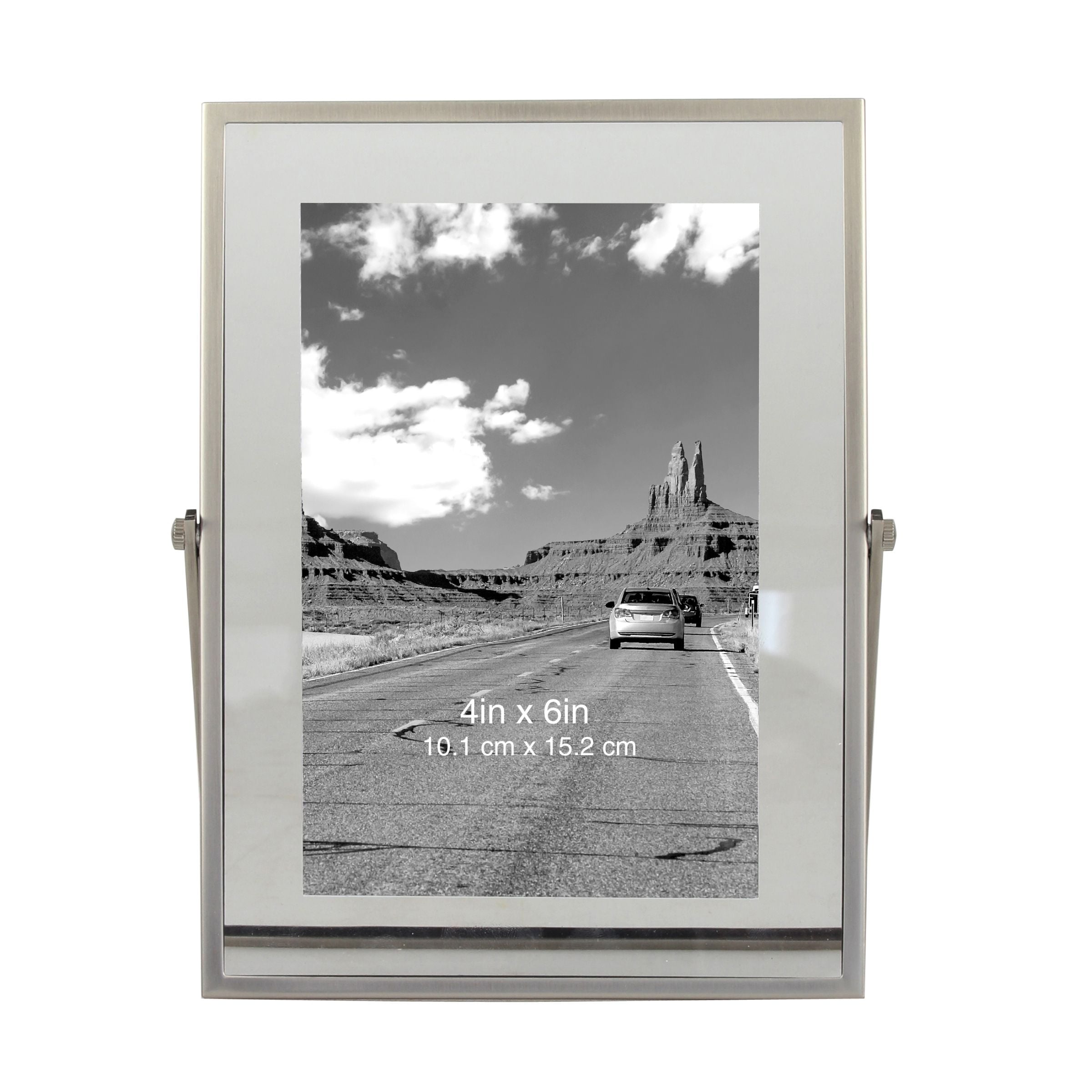 Gold or White Standoff Hardware Comes with Choice of Black Chrome 16x18 Double Panel Floating Acrylic Frame for 12x14 Inch Art and Photos
