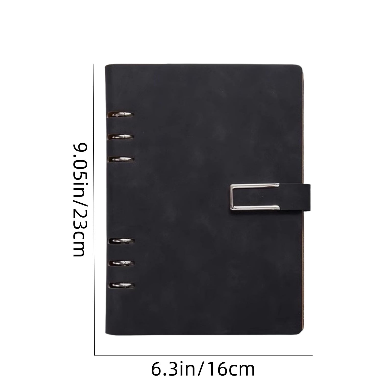 A5 Refillable Notebook with Detachable Pages - 200 Sheets, Loose-Leaf Binder with 360° Flat Lay, Faux Leather Cover