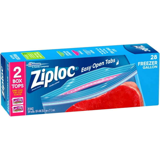 1 2 gallon ziploc bags walmart