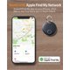 thumbnail image 2 of Rastreadores Bluetooth Inteligentes (Pack de 4), compatibles con Apple Find My, localizador de artículos IP67 resistente al agua, alerta de olvido y modo perdido, solo para iOS (Negro y Blanco), 2 of 7