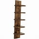 thumbnail image 2 of Organizador de pared de 5 capas, estantería de madera, accesorios, multifuncional, resistente Marrón, 2 of 9