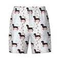 thumbnail image 4 of Lsque Mens Swim Trunks Dachshund On A Skateboard Pattern - Bathing Suit Compression Liner - Beach Swim Shorts Swimwear - (S-3XL) - Stretch Quick Dry -X-Large, 4 of 9
