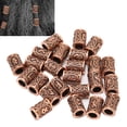 thumbnail image 1 of 24 Uds. Cuentas de pelo vikingo, cuentas de tubo de pelo Vintage para barba, collar con colgante de pulsera trenzada de pelo, 1 of 8