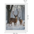 thumbnail image 2 of Diamond Art Kit for Adults, Misty Winter Deer In Snowy Forest Diamond Painting for Adults Beginners, 5D DIY Diamond Art Painting Kits, Colorful Diamond Painting Craft for Home Decor 12x16, 2 of 7