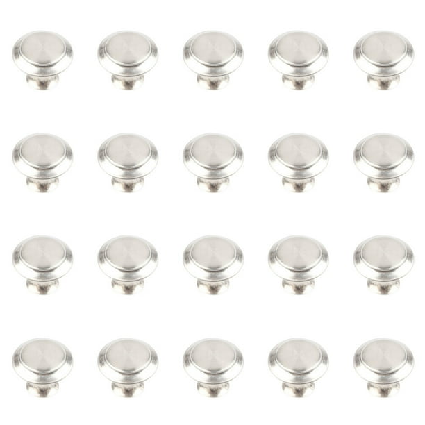 unbranded 20Ud Redondos De Inoxidable Para Muebles Puertas Y Cajones Hogar