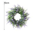 thumbnail image 2 of Tahtuvzn School Home Decor Accents Artificial Wreath Spring Summer Floral Lavender for Front Door Window Wall Wedding Festival Decor,12 x 12", 2 of 6