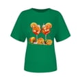thumbnail image 3 of T-shirt à Manches Courtes Imprimé Col Rond Décontracté pour Femmes, 3 of 3