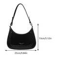 thumbnail image 2 of Bolso de mano de media luna para mujer, bolso de axila de media luna de PU de Color sólido, bolsos Hobos elegantes, correa ajustable de gran capacidad para viajes al aire libre, 2 of 9