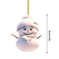 thumbnail image 2 of Fiudx Adorno para Árbol de Navidad, Adornos Festivos de Papá Noel y Muñeco de Nieve, Decoración Navideña Caprichosa, Versátil para El Hogar o La Oficina, Regalo Ideal para Navidad, Colgante de 1 Piez, 2 of 5