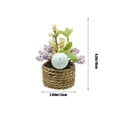 thumbnail image 3 of Decoraciones de Pascua para el Hogar Decoración de Huevos de Pascua Mini Decoración de Plantas en Macetas de Interior Tema de Vacaciones Decoración Del Hogar Agrega Vitalidad Festiva, Macetas de Plant, 3 of 6
