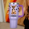 thumbnail image 5 of Chihuahua Gift for Dog Owner,40oz Chihuahua Tumbler with Handle Insulated Reusable Stainless Steel Travel Water Bottle (Color 1), 5 of 6
